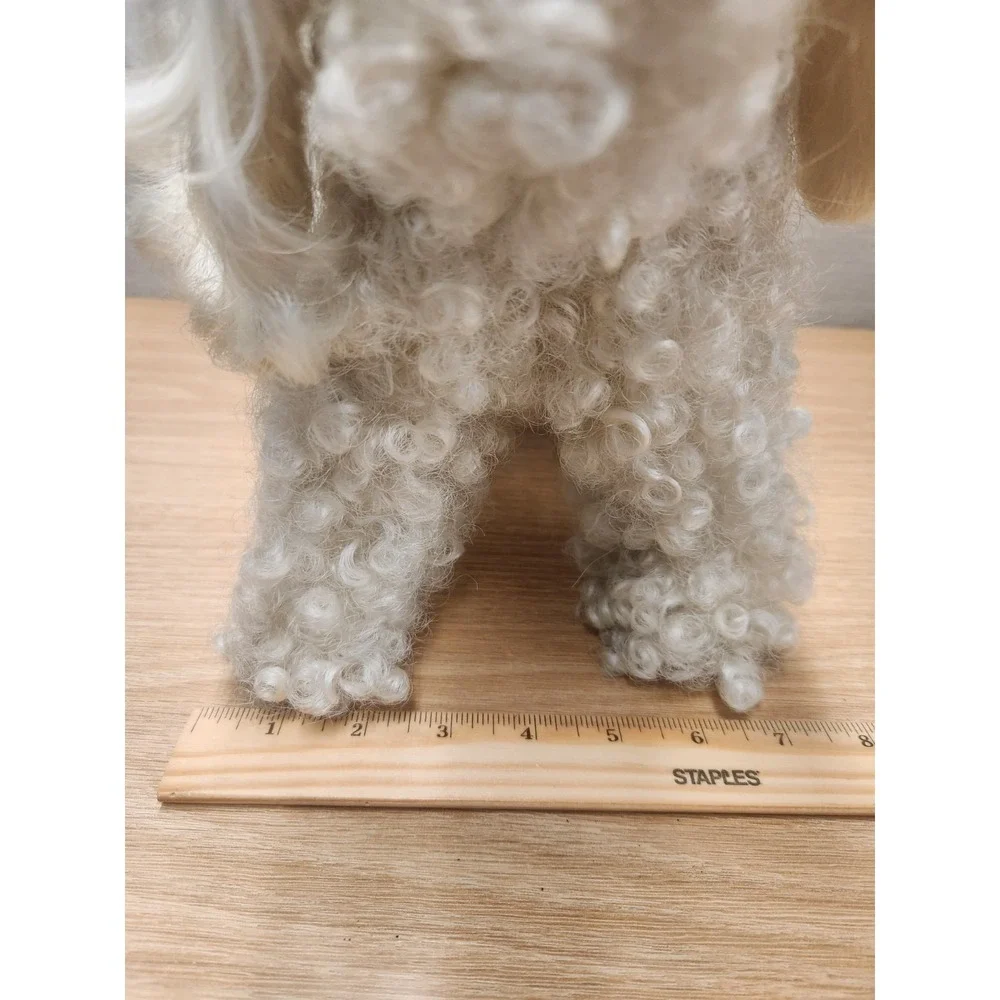 Vtg. Rare Lulu Wiggy Doggy Poodle Stuffed Animal‎ Curly Hair Synthetic Fiber 8